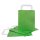 Grüne Papiertüten mit Henkel und Boden 18 x 22 x 8 cm - Geschenkverpackung hellgrün