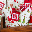 Weihnachtst&uuml;te zum Bef&uuml;llen rot gr&uuml;n 16,5 x 26 x 6,5 cm 10 St&uuml;ck