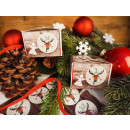 Kleine Weihnachtsverpackung 8 x 6,5 x 5,5 cm - Weihnachtsschachtel als Verpackung f&uuml;r Geschenke