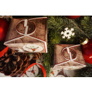 Kleine Weihnachtsverpackung 8 x 6,5 x 5,5 cm - Weihnachtsschachtel als Verpackung für Geschenke