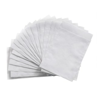 Weiße Flachbeutel (4,5 x 6 cm) Mini Papiertüten weiß
