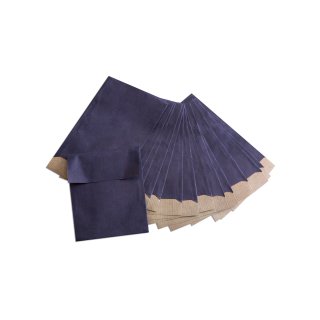 Mini Papiertüten dunkelblau 9,5 x 14 cm - Flachbeutel als Verpackung 100 Stück