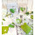 Flachbeutel grün / limone aus Papier (7 x 9 cm) - kleine Papiertüten zum Befüllen