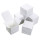 Kleine grau weiße Box in 7 x 7 cm - für Taufe Firmung Firmenfeier