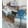 Kleine Geschenkbox blau maritim mit Fischen 8 x 6,5 x 5,5 cm 10 St&uuml;ck