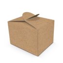 Kleine Geschenkbox in 8 x 6,5 x 5,5 cm braun - Kraftpapier-Optik - zum Bef&uuml;llen und Verpacken