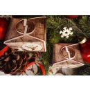 Kleine Weihnachtsverpackung 8 x 6,5 x 5,5 cm - Weihnachtsschachtel als Verpackung f&uuml;r Geschenke 100 St&uuml;ck