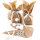 Osterhasentüten groß - Kraftpapierbeutel in 19 x 29 x 7,5 cm braun, Kulleraugen, weißer Puschel + Band