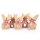 Osterhasent&uuml;ten klein - braune Hasent&uuml;ten in 16,5 x 26 x 6,6 cm, rosa B&auml;ndchen, Kulleraugen und wei&szlig;e Blume