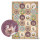 Osteraufkleber Set 4 x 24 Aufkleber 4 cm Frohe Ostern mit Osterhasen - Osterdeko Sticker
