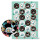Osteraufkleber Set 4 x 24 Aufkleber 4 cm Frohe Ostern mit Osterhasen - Osterdeko Sticker