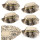 6 kleine Einmachgläser mit Schraubverschluss 212 ml + 10 beschreibbare Vintage Schmuckdeckchen