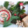 Runde Holztafel mit Weihnachtsmotiv zum Aufhängen - 16 cm