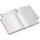 Ginkgo Notizbuch quadratisch - leere weiße Seiten 21 x 21 cm