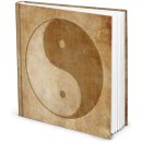Yin und Yang Notizbuch quadratisch 21 x 21 cm - Symbol...