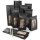Schwarze Blockbodenbeutel mit Sichtfenster &amp; Folieneinlage in 8,5 x 5 x 26,5 cm