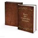 Leeres Kochbuch - Buch der magischen Rezepte - braun gold...