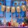 Weihnachtsaufkleber mit Namensfeld - 5 x 14,8 cm Aufkleber f&uuml;r Weihnachten 10 St&uuml;ck