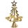 Weihnachtsbaum Figur für 4 Kerzen - gold zum Hinstellen