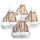 4 kleine Segelboote aus zum Hinstellen 8,5 cm - maritime Deko