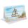 Maritime Gl&uuml;ckwunschkarten mit Segelschiff aus Holz + Kuvert
