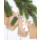 12 kleine Engel aus Holz mit Schnur zum Aufhängen - natur 6 cm