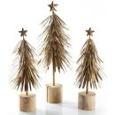 3 Vintage Bäume aus Metall - als Weihnachtsdeko...