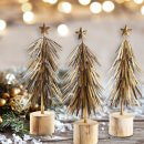 3 Vintage Bäume aus Metall - als Weihnachtsdeko...