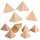 Mini Geschenkboxen aus Kraftpapier braun in Pyramiden-Form
