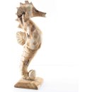 Gro&szlig;e Seepferdchen Skulptur aus Holz - 38 cm zum...
