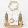 Ovale Dekoschale aus Metall Gold im Vintage-Look - 37 cm