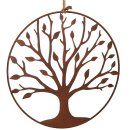 Türkranz Lebensbaum aus Metall 18,5 cm rostfarben