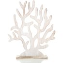 Koralle Seegras Figur aus Holz weiß Shabby chic -...