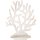 Koralle Seegras Figur aus Holz wei&szlig; Shabby chic - 33 cm