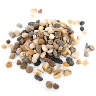 1 kg Kieselsteine Dekosteine Natur braun 8-12 mm - kleine Mini Steine