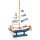 Segelschiff Deko Figur aus Holz &amp; Stoff - Boot zum Hinstellen