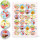 3 x 24 Sommer Urlaub Sticker - bunte Aufkleber Spruchaufkleber 4 cm