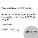 G&auml;stebuch Notizbuch personalisierbar gr&uuml;n wei&szlig; Eukalyptus 21 x 21 cm