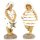 2 Rubensfrauen Gold wei&szlig; im Badeanzug - maritim Frauen Figuren 21 cm