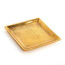 Kleine goldfarbene Dekoschale 13 x 13 cm - Metall Gold...