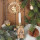 Gro&szlig;er Weihnachtsanh&auml;nger Kranz mit Engel 15 cm Metall Gold