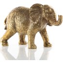 Kleine Elefanten Figur - Babyelefant gold zum Hinstellen...