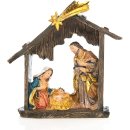 Kleine Weihnachtskrippe Figur 9 x 8,5 cm - Heilige Familie