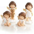 4 Engel Figuren zum Hinstellen – Weihnachtsengel 11,5 cm