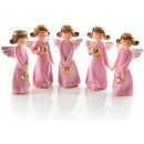 5 rosa Engel Figuren - Mini Schutzengel 5 cm mit...