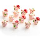 12 Mini Glücksschweinchen - kleine...