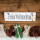 Türschild Frohe Weihnachten aus Holz - Schild weiß braun 28 cm