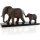 Große Elefanten Dekofigur - Mutter + Elefantenbaby - 49 cm