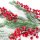 3 künstliche Beeren Zweige rot grün 63 cm - Weihnachten
