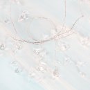 Deko Girlande mit Kristall Tropfen transparent Hygge 150 cm